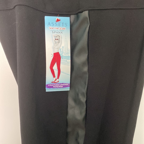 SPANX LEGGINGS WITH SILK STRIPE DETAIL - Picture 5 of 5